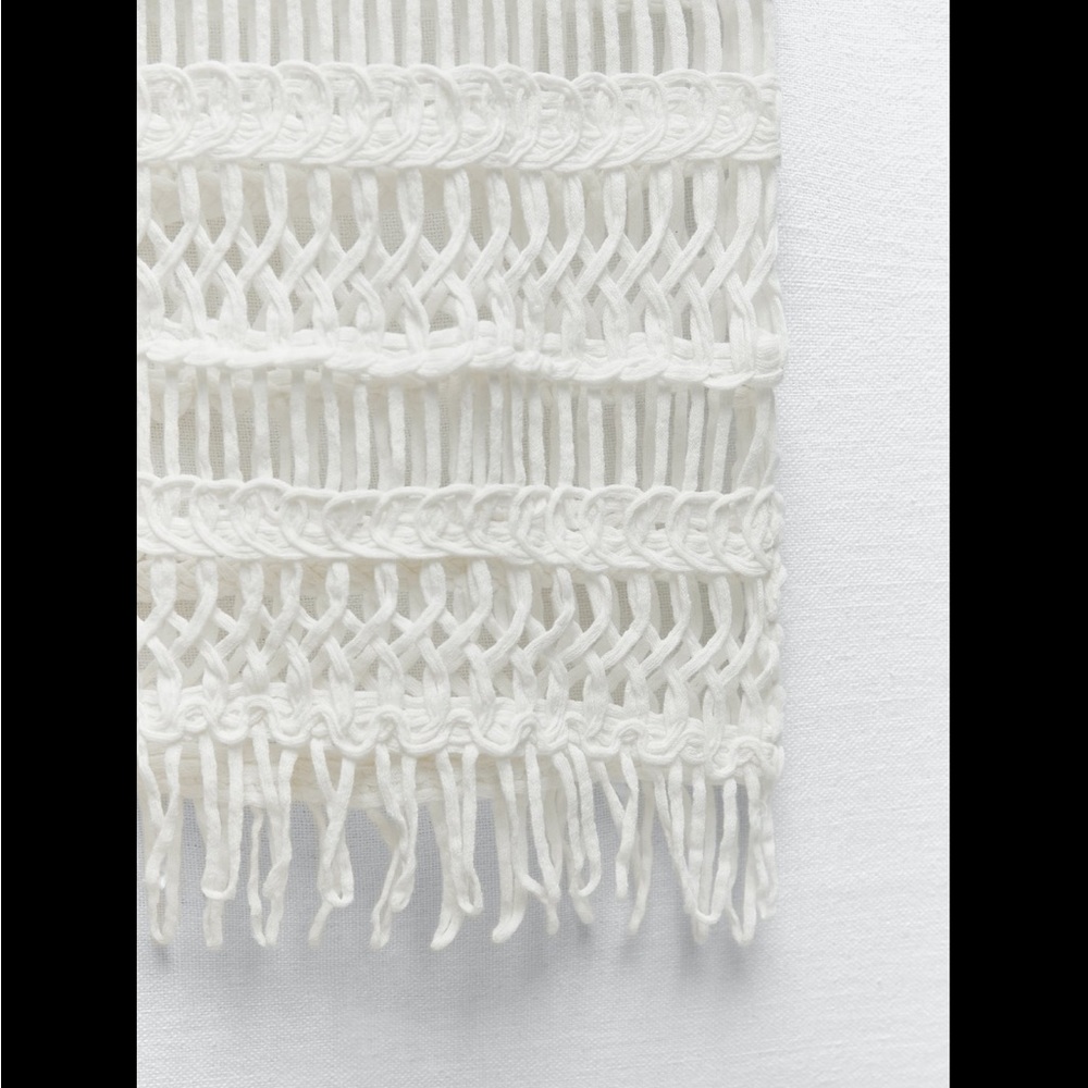 ZARA CROCHET MIDI DRESS - Picture 6 of 6